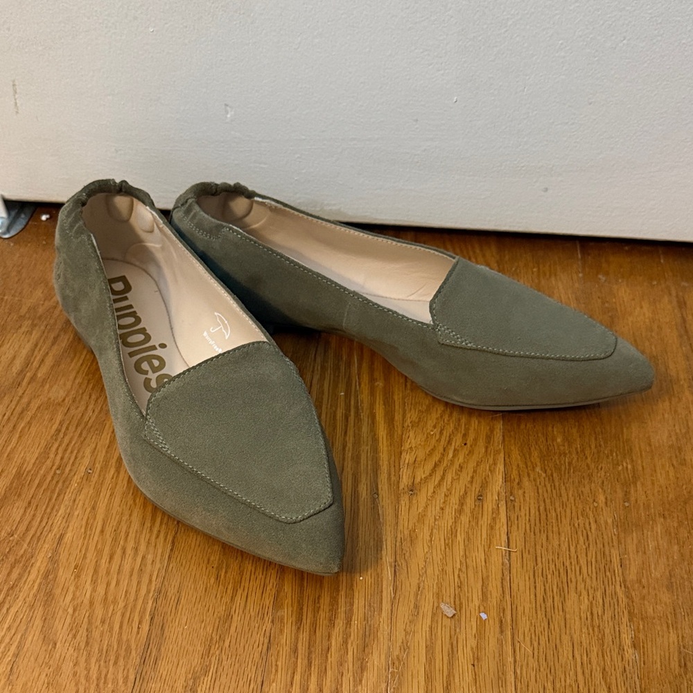 Hush Puppies Sage Green Loafer Flats